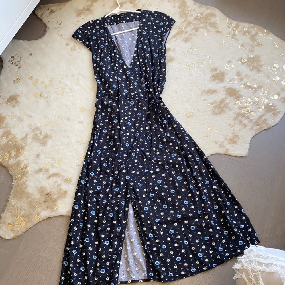 Floral J Crew Wrap Dress